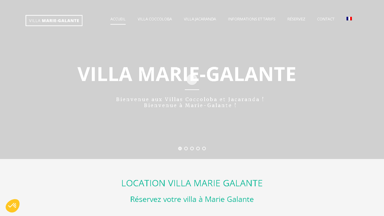 Capture d'écran de https://www.villamariegalante.com/